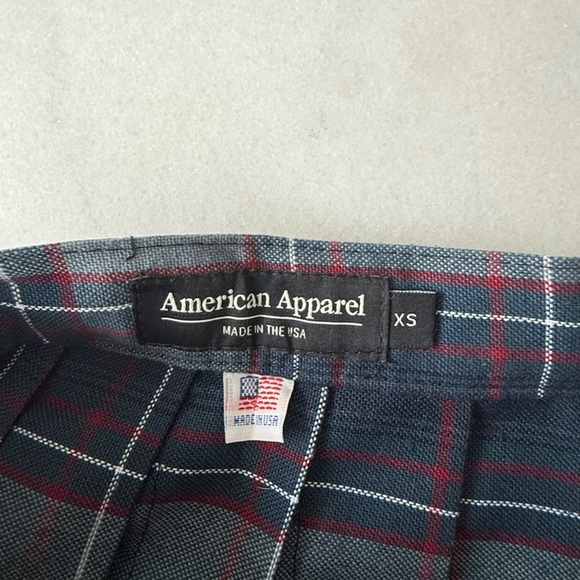 American Apparel Plaid Mini Skirt - Picture 4 of 4